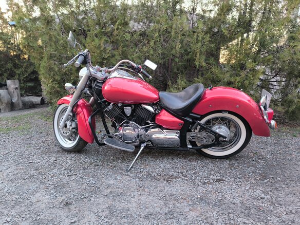 2003 Yamaha XVS1100, красный, 550000 рублей - вид 4