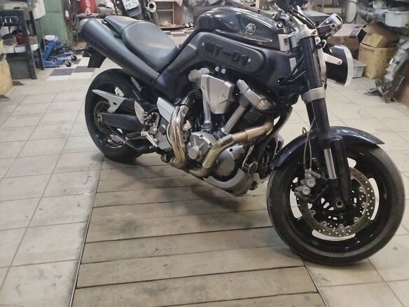 2005 Yamaha MT-01, синий, 500000 рублей - вид 10