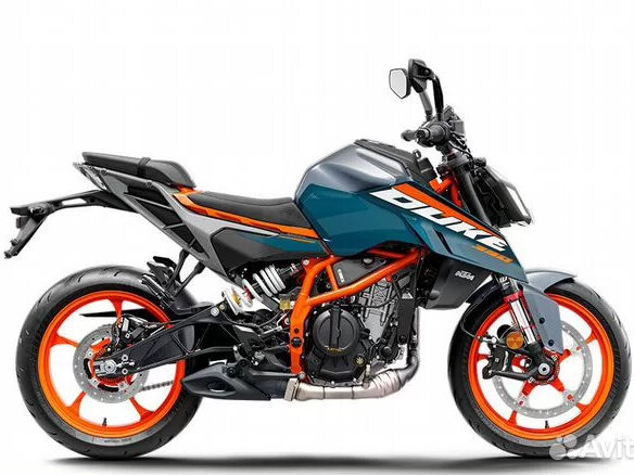 2025 KTM 390 Duke, синий