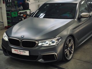 2019 BMW 5 серии M550i xDrive VII (G30/G31/G38), чёрный, 5990000 рублей, вид 2
