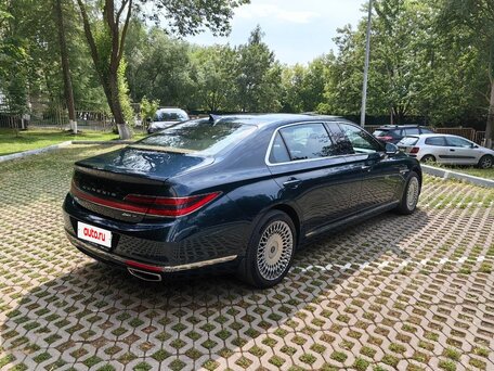 2021 Genesis G90 Limousine I Рестайлинг, синий, 5500000 рублей, вид 4