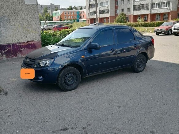 2012 Lada (ВАЗ) Granta I, синий, 340000 рублей - вид 5