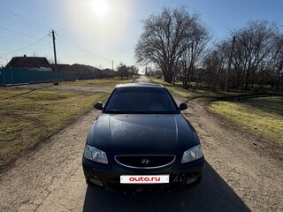 2008 Hyundai Accent ТагАЗ II, чёрный, 450000 рублей, вид 1