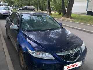 2003 Mazda 6 I (GG), синий, 180000 рублей, вид 1