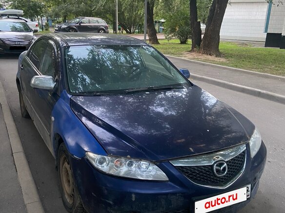 2003 Mazda 6 I (GG), синий, 175000 рублей