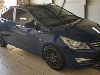 2015 Hyundai Solaris I Рестайлинг, синий, 1400000 рублей, вид 3