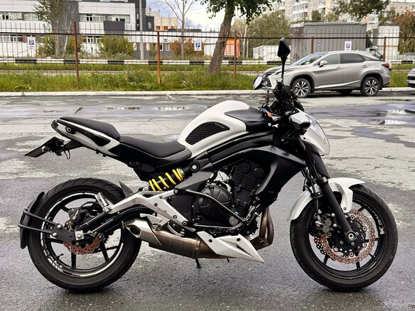2014 Kawasaki ER-6N, белый, 621000 рублей - вид 11