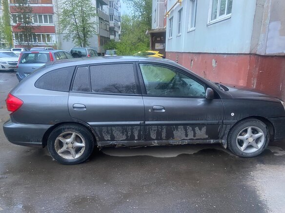 2005 Kia Rio I Рестайлинг, серый, 180000 рублей - вид 1