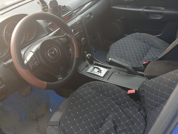2004 Mazda 3 I (BK), синий, 350000 рублей - вид 4
