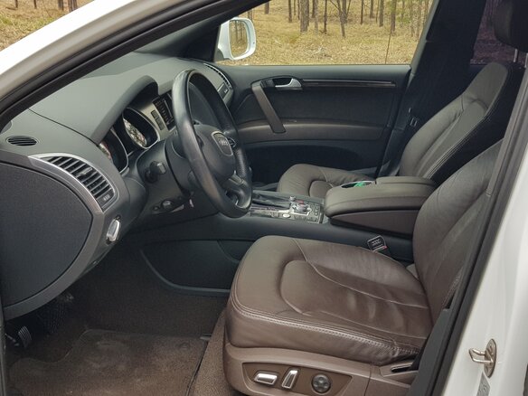 2015 Audi Q7 I (4L) Рестайлинг, белый, 3200000 рублей - вид 1