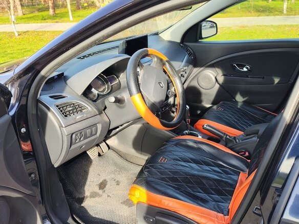 2013 Renault Megane III Рестайлинг, синий, 1100000 рублей - вид 8