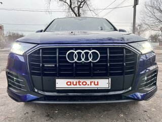 2020 Audi Q7 45 TDI II (4M) Рестайлинг, синий, 5600000 рублей, вид 2