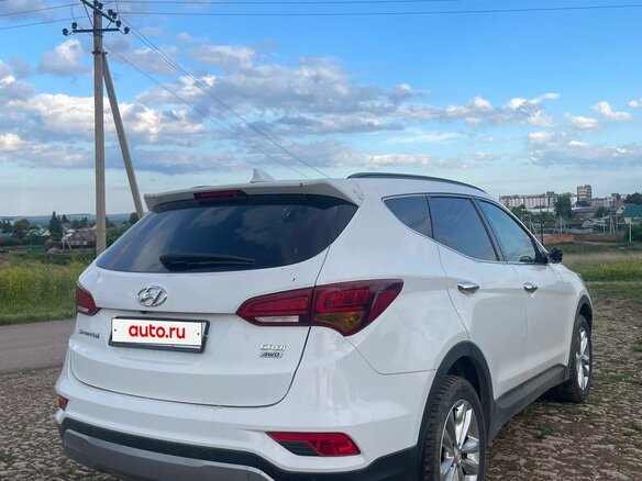 2016 Hyundai Santa Fe III Рестайлинг, серебристый - вид 4