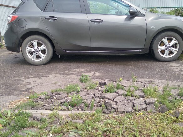 2012 Mazda 3 II (BL) Рестайлинг, серый, 1100000 рублей - вид 2