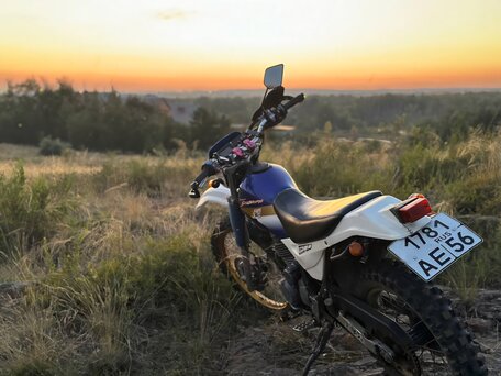 2001 Kawasaki KL 250, синий, 240000 рублей, вид 1