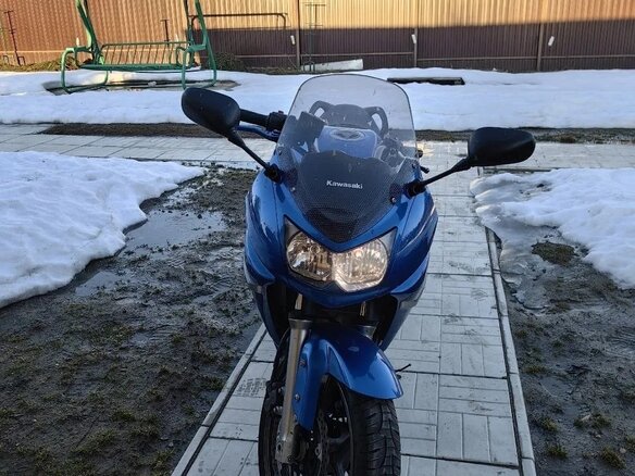 2007 Kawasaki ER-6F (Ninja 650R), синий, 385000 рублей - вид 5