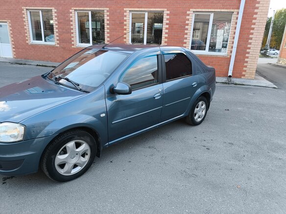 2013 Renault Logan I Рестайлинг, голубой, 675000 рублей - вид 5