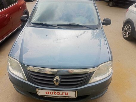 2010 Renault Logan I Рестайлинг, синий, 360000 рублей, вид 1