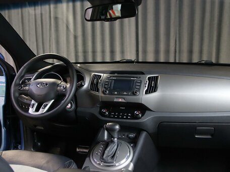 2014 Kia Sportage III Рестайлинг, синий, 1099000 рублей, вид 5