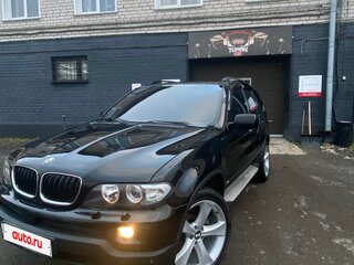2004 BMW X5 4.4i I (E53) Рестайлинг, чёрный, 1500000 рублей, вид 4