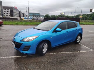 2009 Mazda 3 II (BL), голубой, 930000 рублей, вид 1