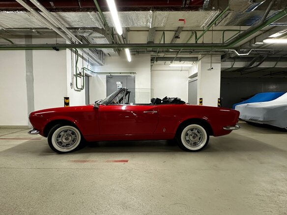 1966 Fiat 124 Sport Spider I, красный, 5500000 рублей - вид 6