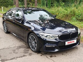 2018 BMW 5 серии 530i xDrive VII (G30/G31/G38), чёрный, 3825000 рублей, вид 3