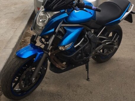 2009 Kawasaki ER-6N, синий, 400000 рублей, вид 2
