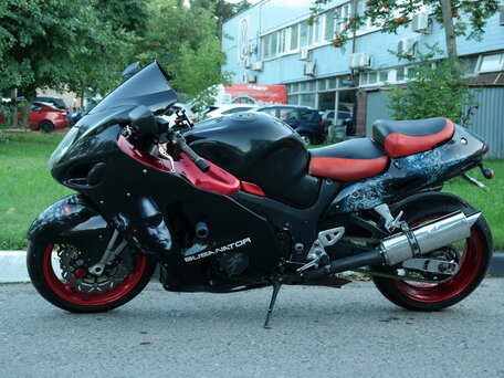 2002 Suzuki GSX 1300 R Hayabusa, чёрный, 455000 рублей, вид 3