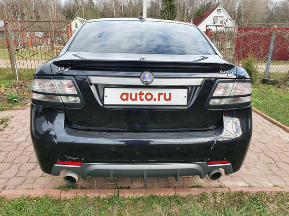 2008 Saab 9-3 II Рестайлинг, чёрный - вид 3