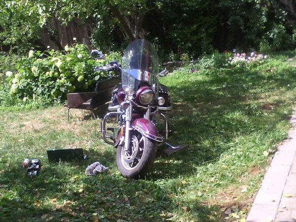 2004 Harley-Davidson Electra Glide, оранжевый, 900000 рублей - вид 14