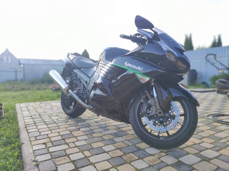 2006 Kawasaki ZZR 1400, чёрный, 700000 рублей, вид 4