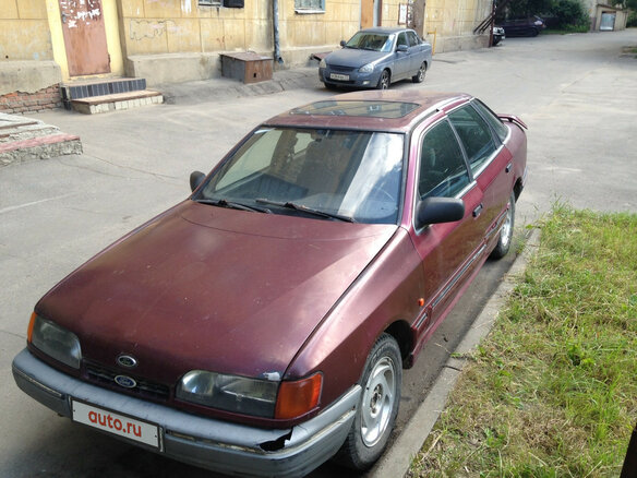 1989 Ford Scorpio I, пурпурный - вид 1
