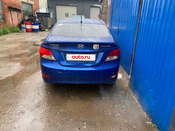 2013 Hyundai Solaris I, синий, 370000 рублей - вид 1