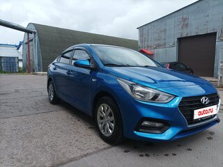 2018 Hyundai Solaris II, синий, 1250000 рублей, вид 3