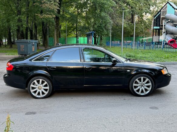 2004 Audi A6 II (C5) Рестайлинг, чёрный - вид 4