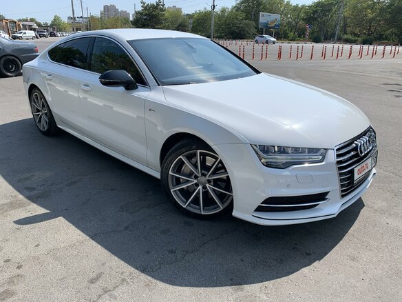 2014 Audi A7 I (4G) Рестайлинг, белый, 3600000 рублей