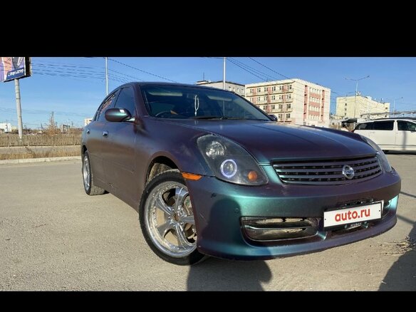 2001 Nissan Skyline XI (V35), фиолетовый, 600000 рублей - вид 7