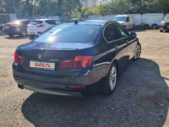 2014 BMW 5 серии 520i VI (F10/F11/F07) Рестайлинг, синий, 1650000 рублей - вид 3