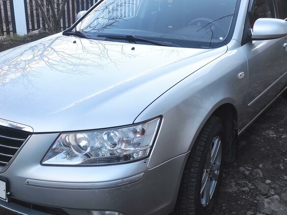 2008 Hyundai Sonata V (NF) Рестайлинг, серебристый, 1200000 рублей - вид 9