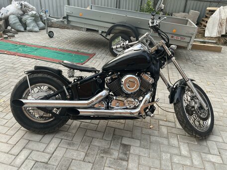 1996 Yamaha XVS400 Drag Star, чёрный, 320000 рублей, вид 2