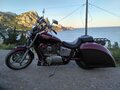1988 Honda VT 1100, пурпурный - вид 2