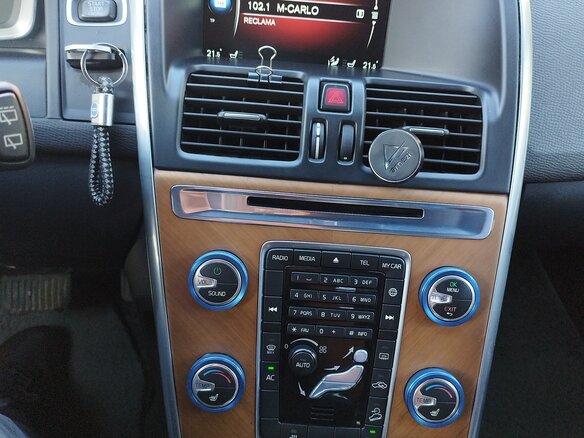 2014 Volvo XC60 I Рестайлинг, синий, 1658000 рублей - вид 10