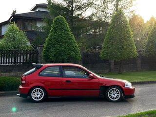 1996 Honda Civic VI, красный, 450000 рублей, вид 3
