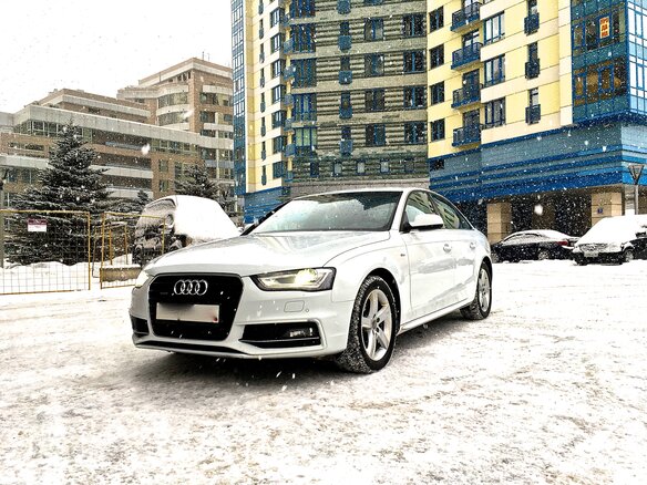 2014 Audi A4 IV (B8) Рестайлинг, белый - вид 10