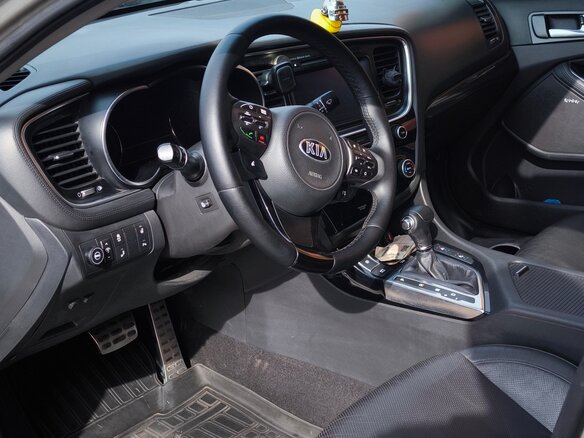 2014 Kia Optima III Рестайлинг, серый, 1500000 рублей - вид 13