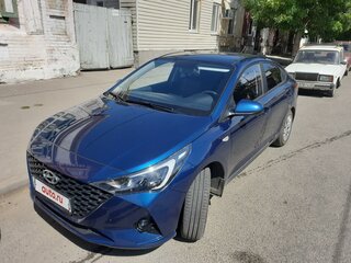 2021 Hyundai Solaris II Рестайлинг, синий, 2149000 рублей, вид 1