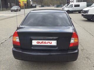 2006 Hyundai Accent ТагАЗ II, чёрный, 475000 рублей, вид 3