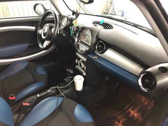 2008 Mini Hatch Cooper S II (R56), синий - вид 6