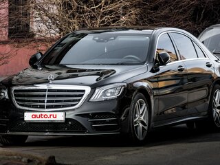 2019 Mercedes-Benz S-Класс 450 Long VI (W222, C217) Рестайлинг, чёрный, 7500000 рублей, вид 2